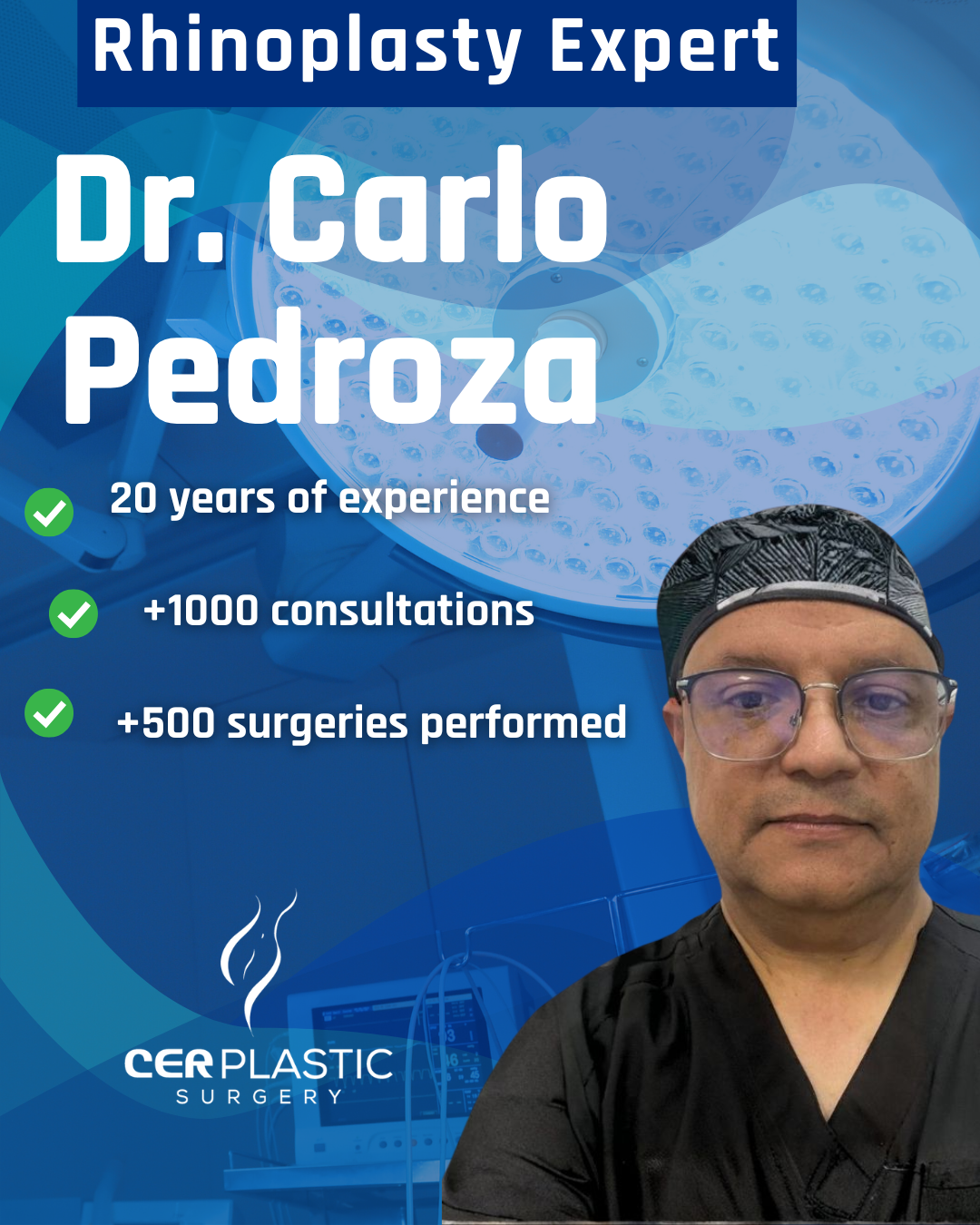 Dr Carlo Pedroza Rhinoplasty Expert